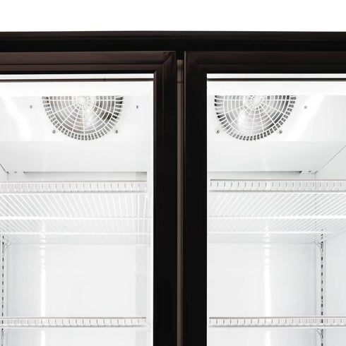 AG 1000L Double Door Upright Display Fridge - Glass Door - CU1000TNG